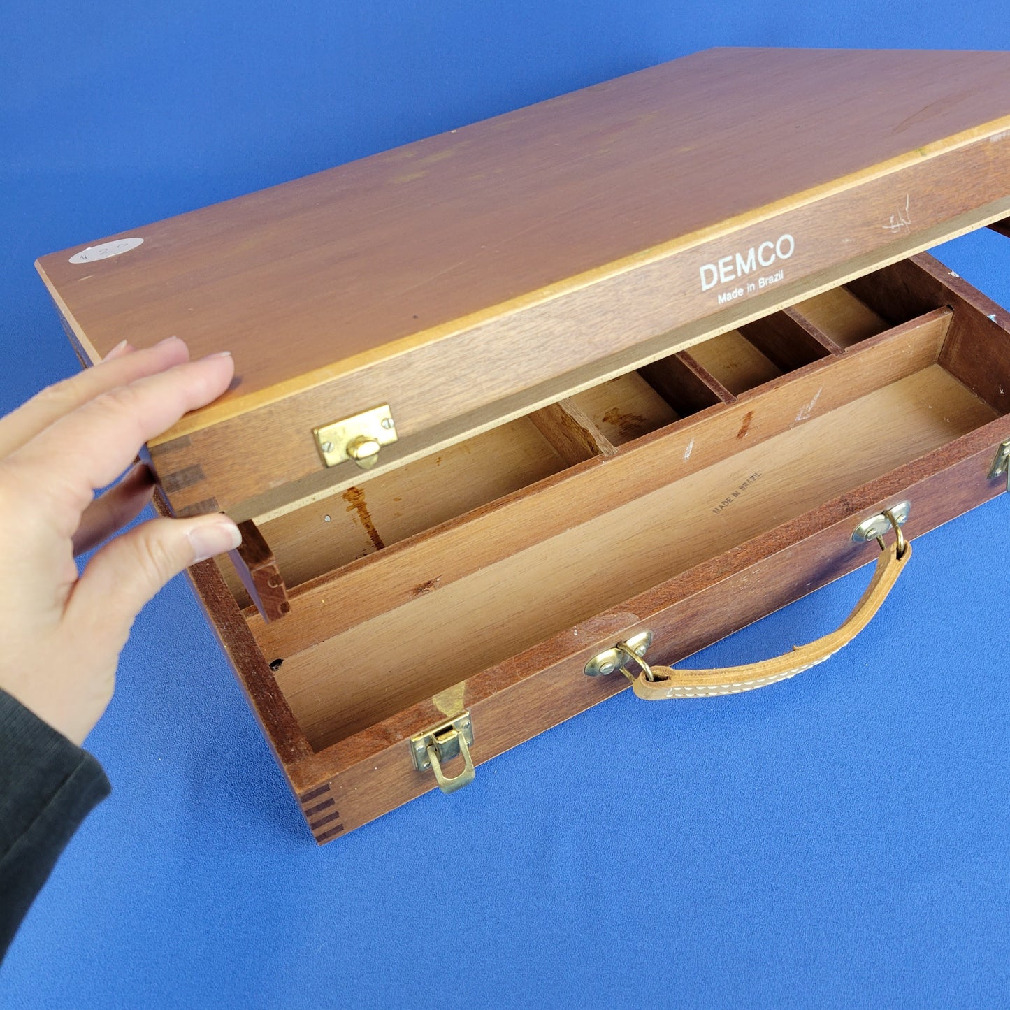 wooden paint box by demco