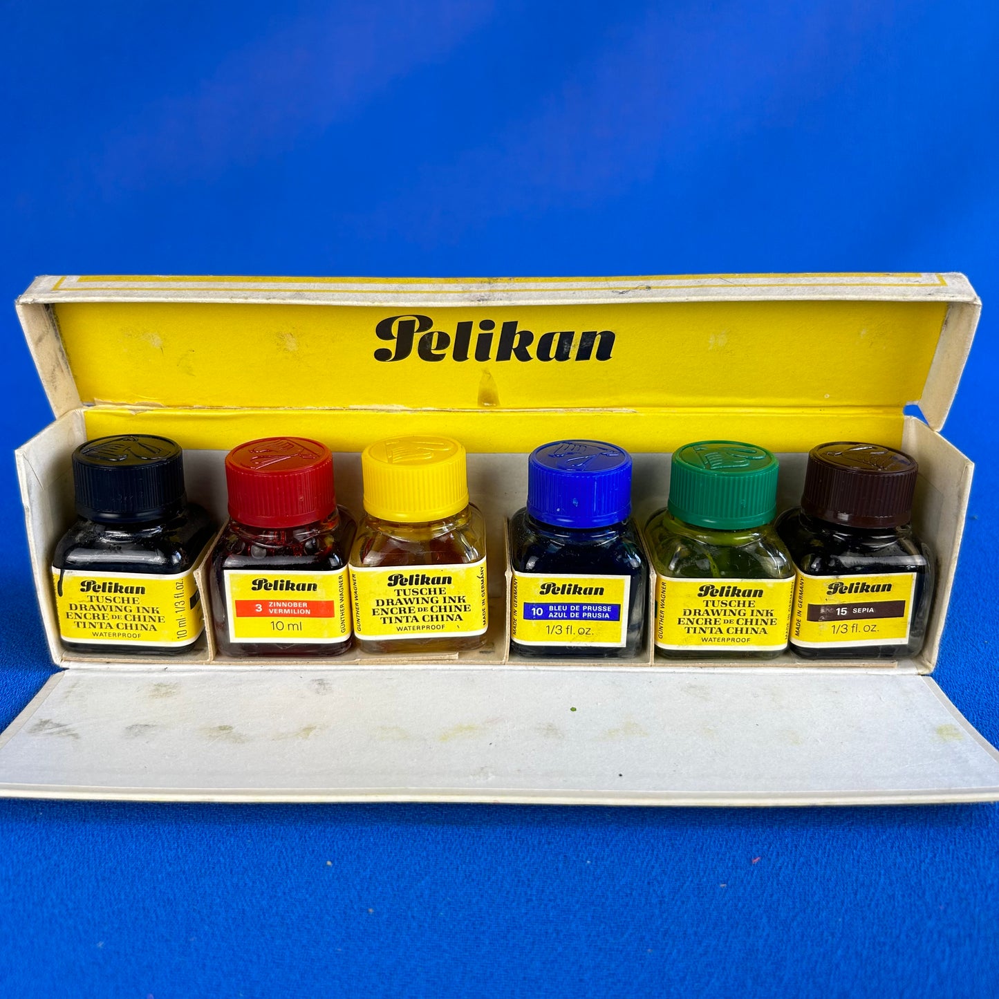 vintage drawing ink set by pelikan