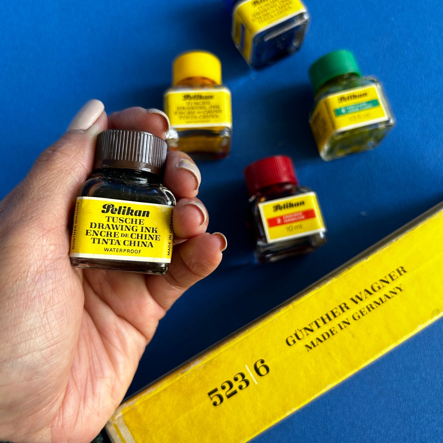 vintage drawing ink set by pelikan