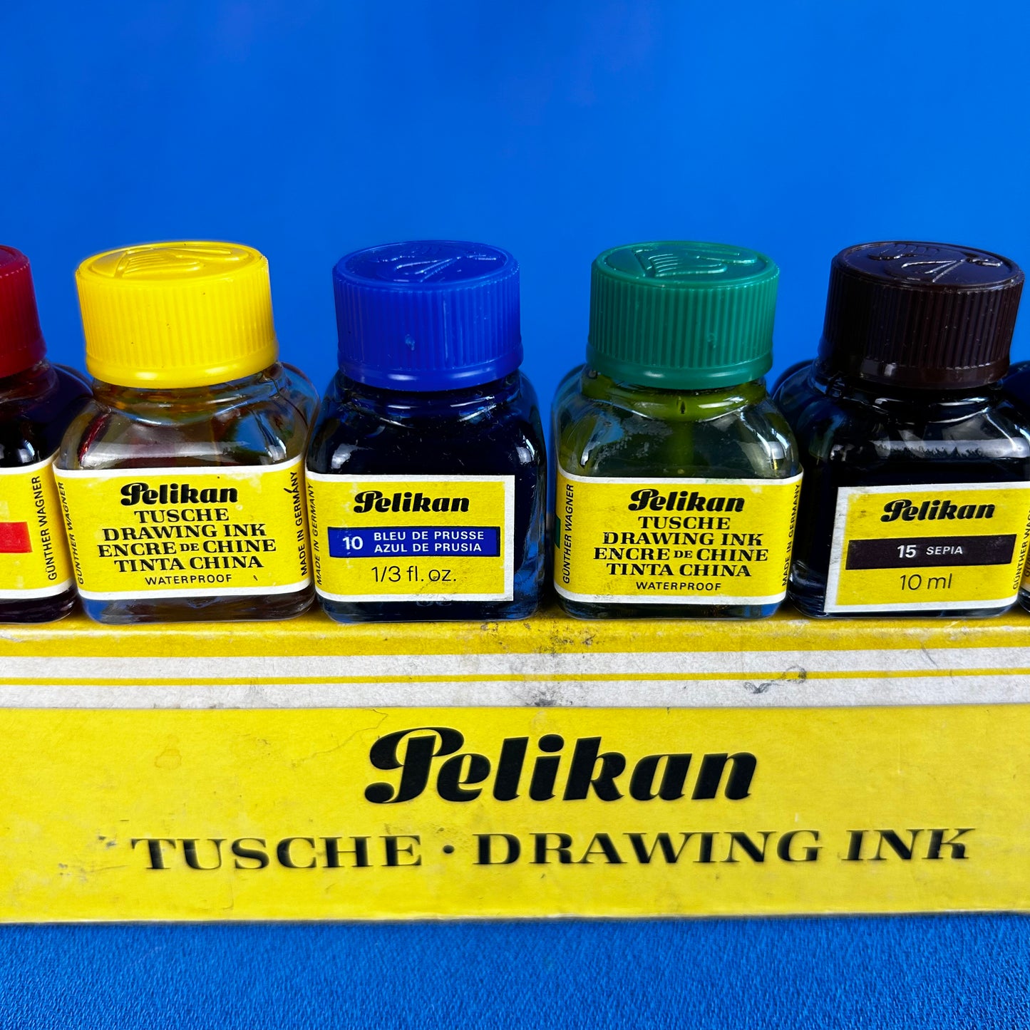 vintage drawing ink set by pelikan