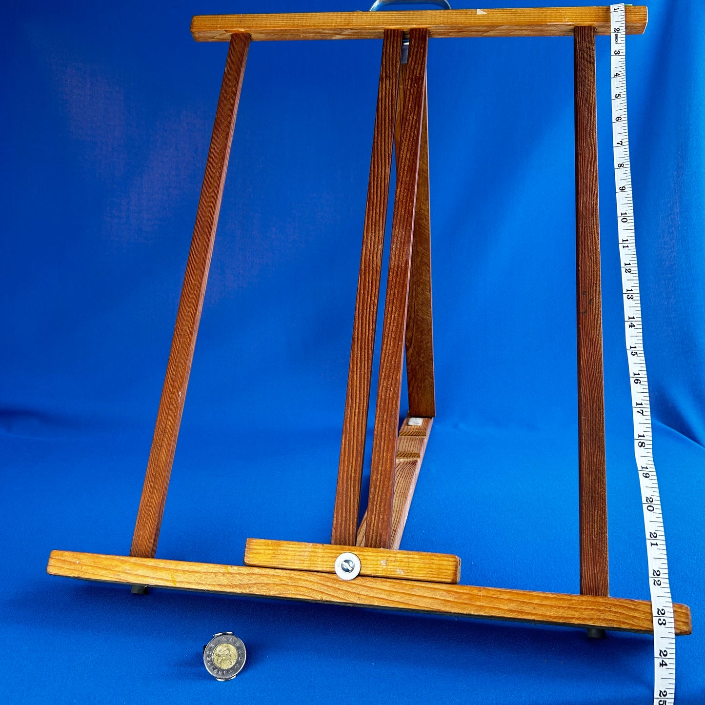 wooden table easel