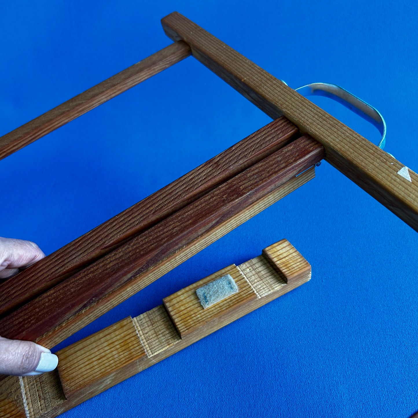 wooden table easel