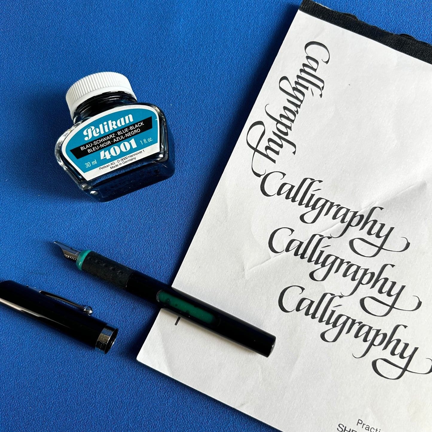 vintage blue black ink by pelikan