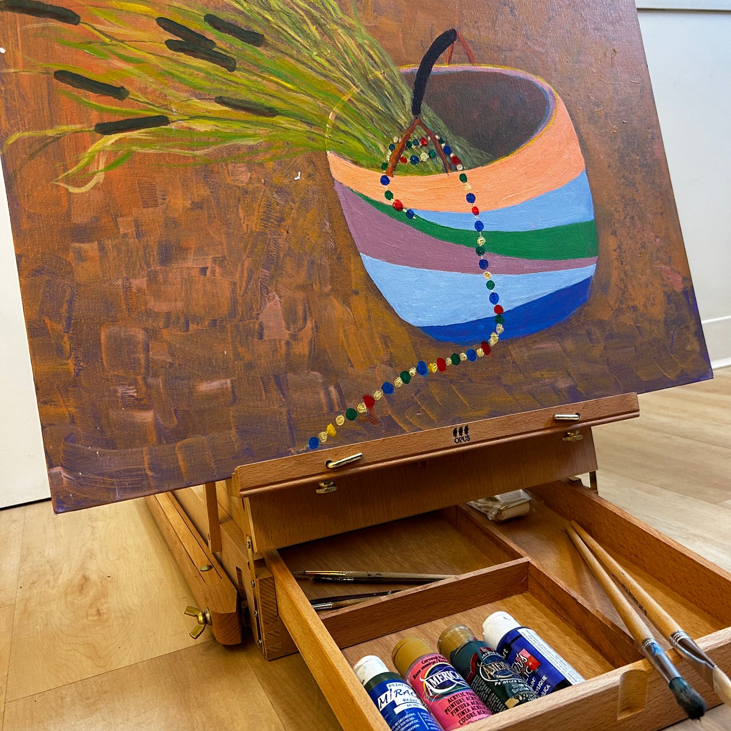 opus wooden easel