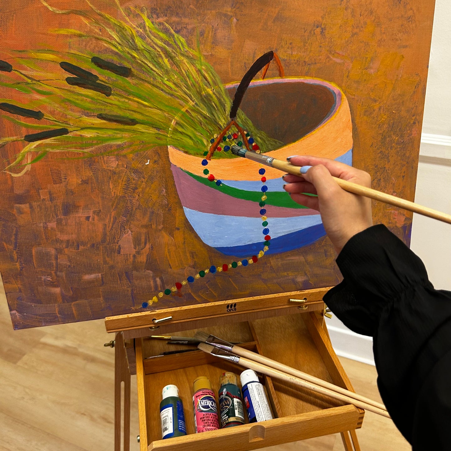 opus wooden easel