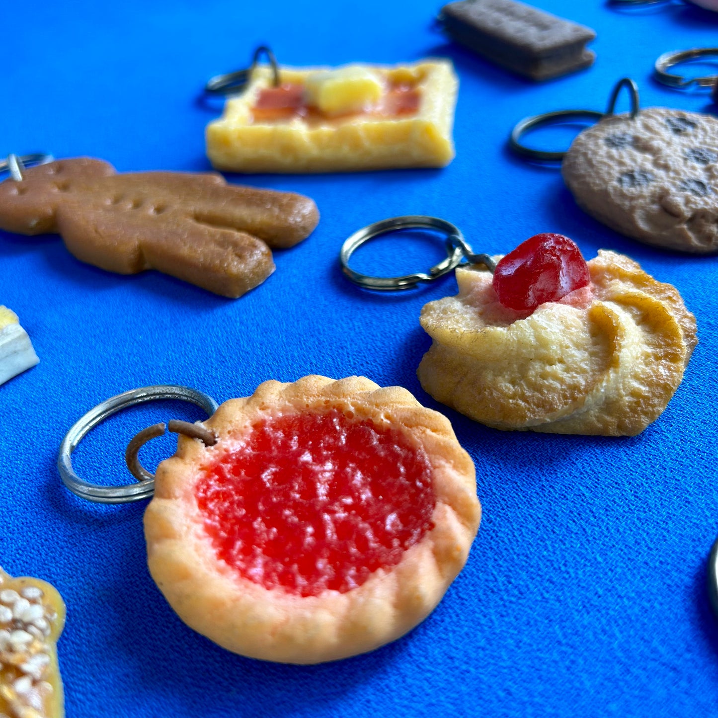 fake food keychains