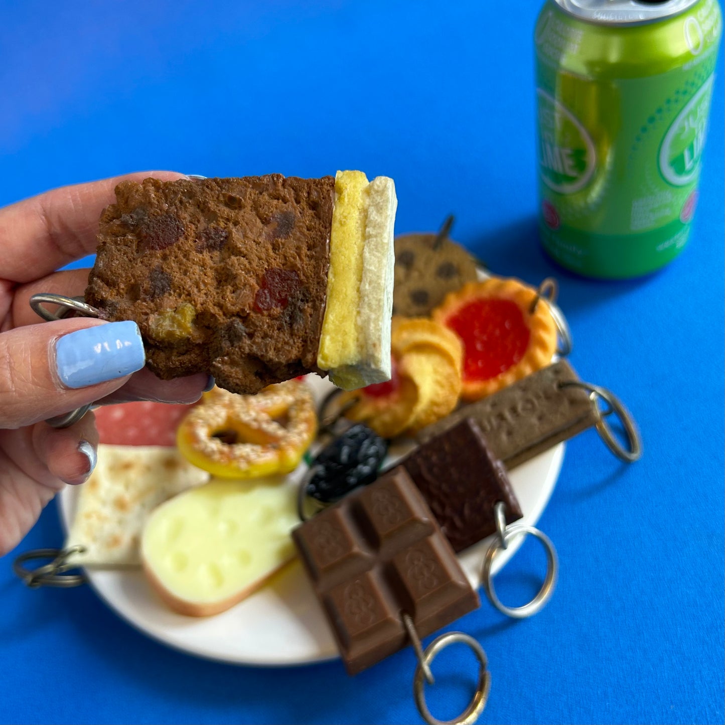 fake food keychains