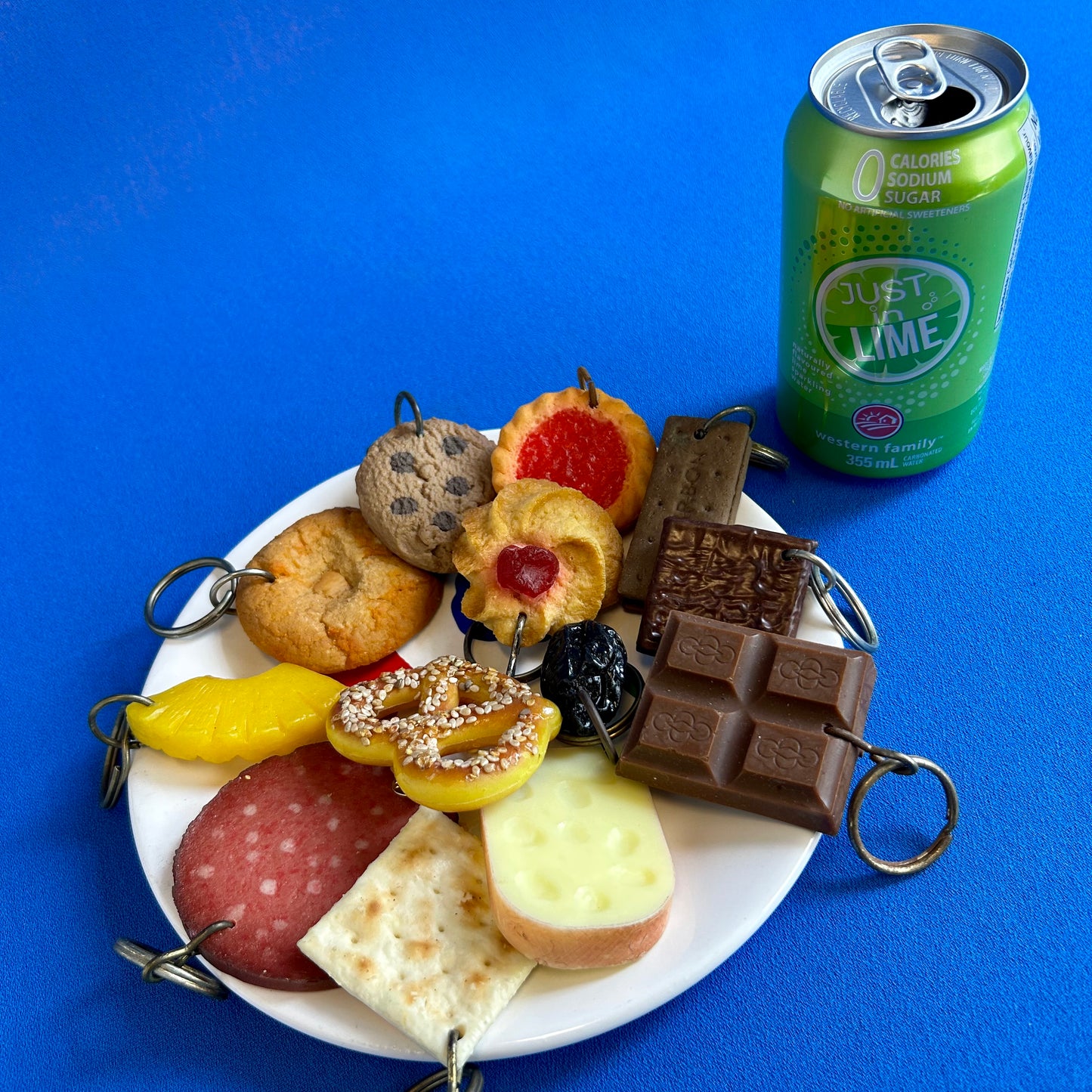 fake food keychains
