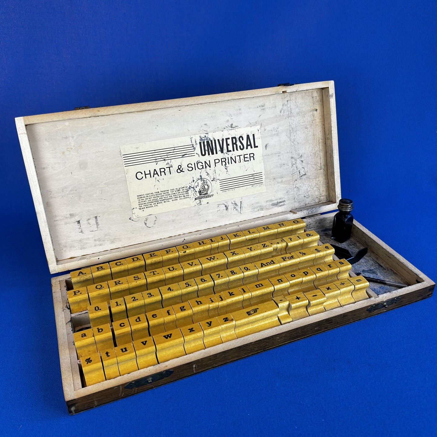 stamperkraft universal sign chart printer stamp set