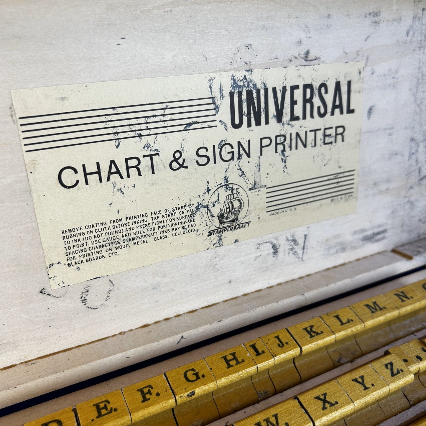 stamperkraft universal sign chart printer stamp set