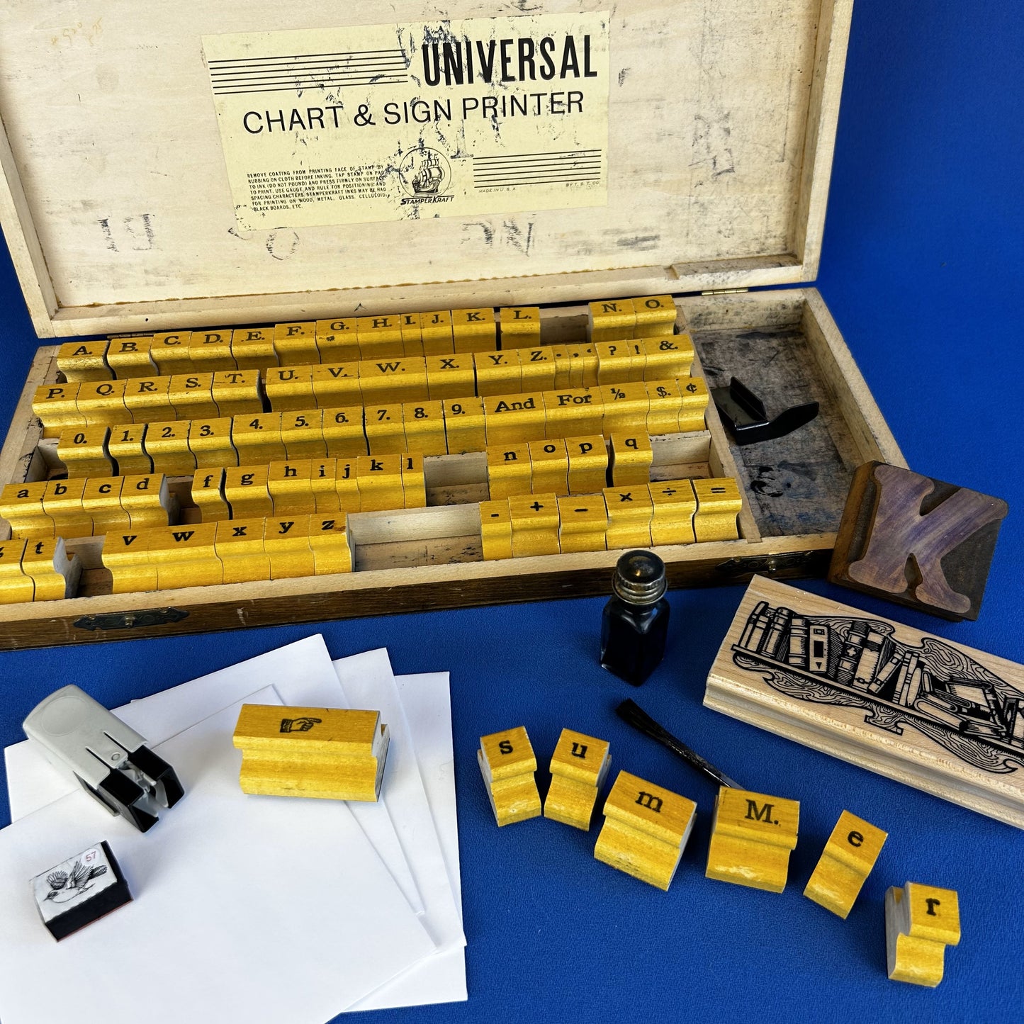 stamperkraft universal sign chart printer stamp set
