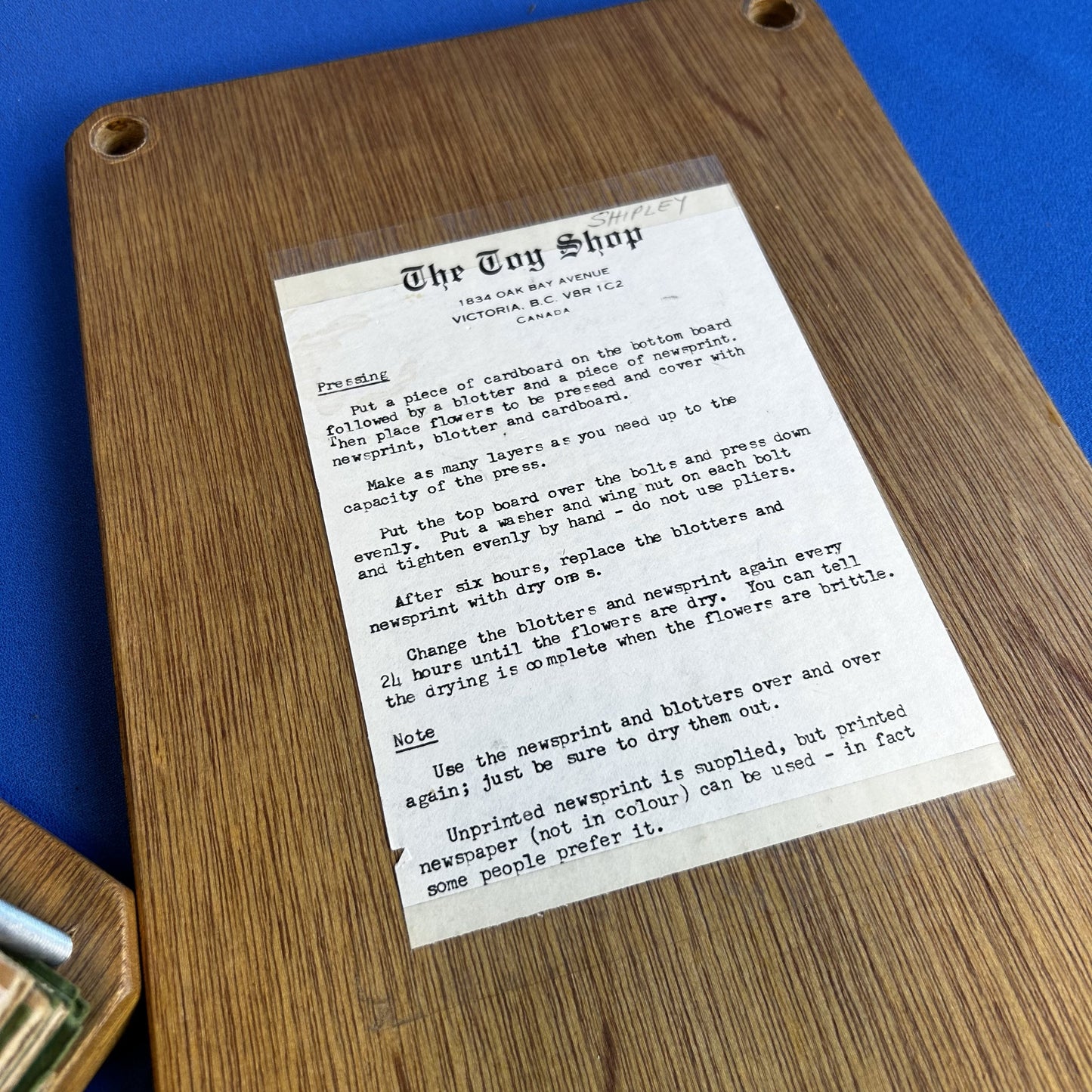 craft flower press kit
