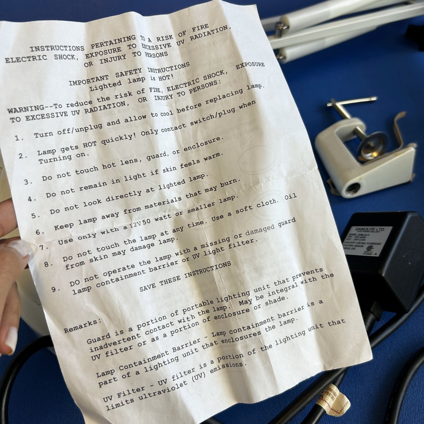 dainolite magnifier task lamp
