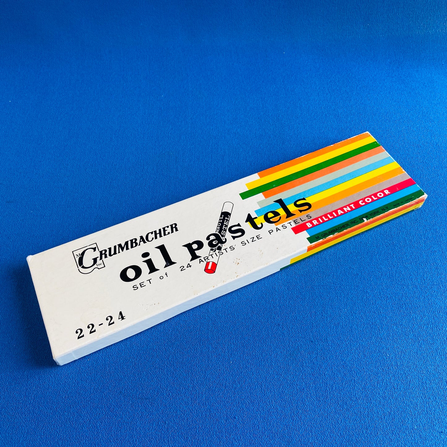 vintage oil pastels set by m. grumbacher (set of 24)