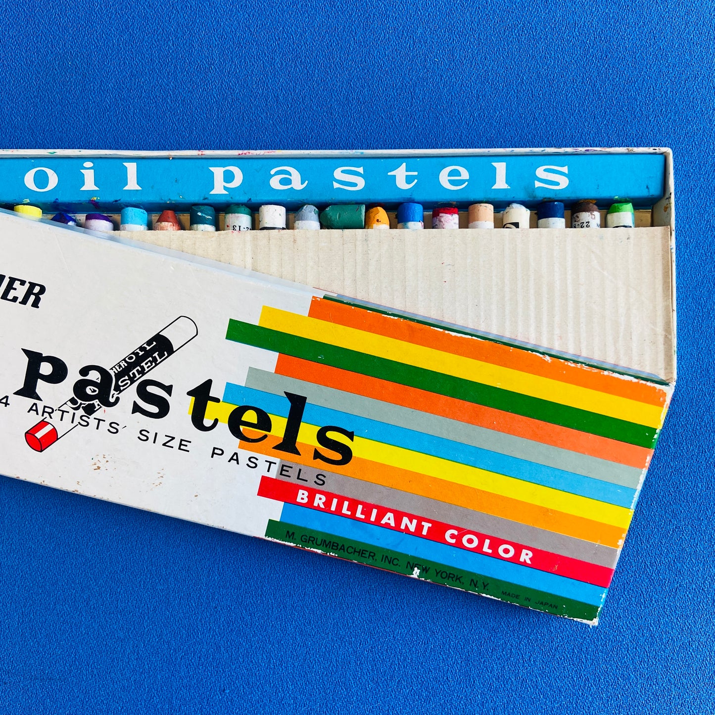 vintage oil pastels set by m. grumbacher (set of 24)