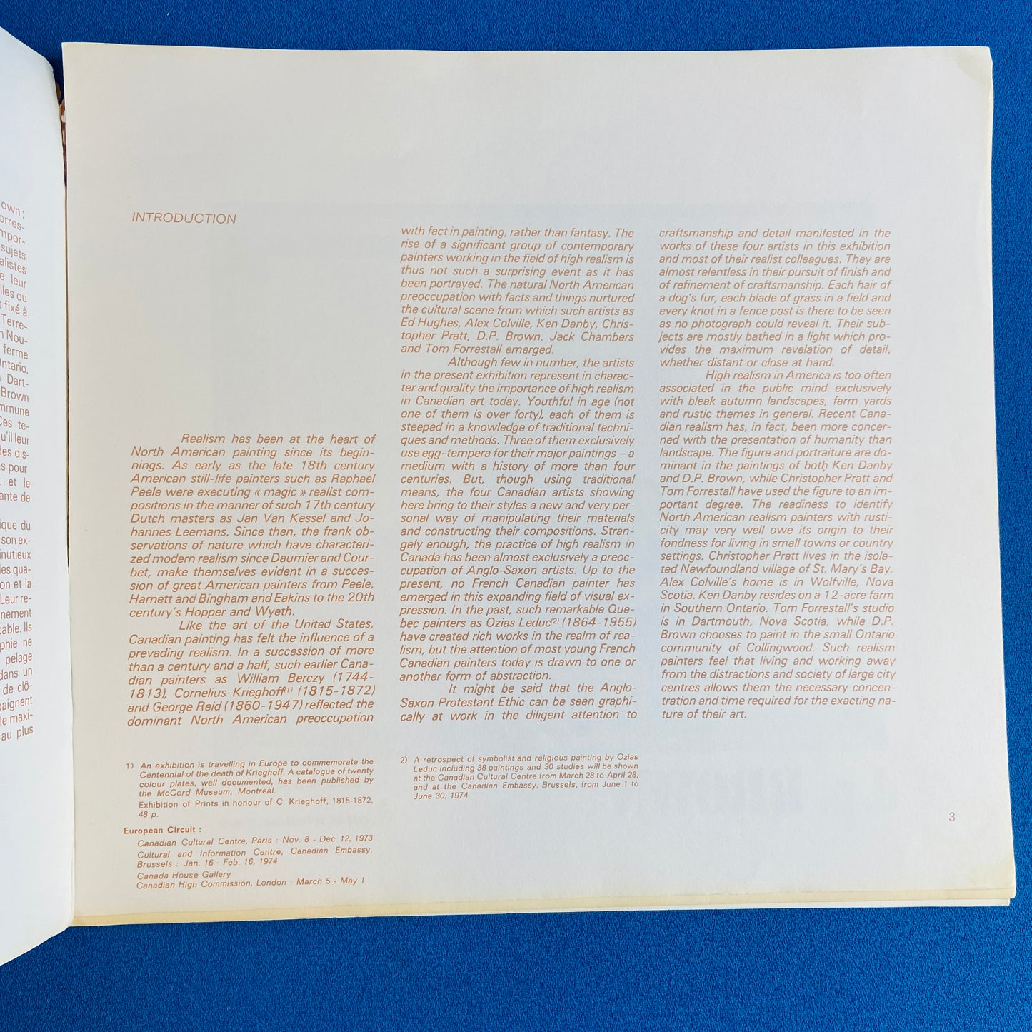 artist exhibition book by d.p. brown, ken danby, tom forrestall, and christopher pratt