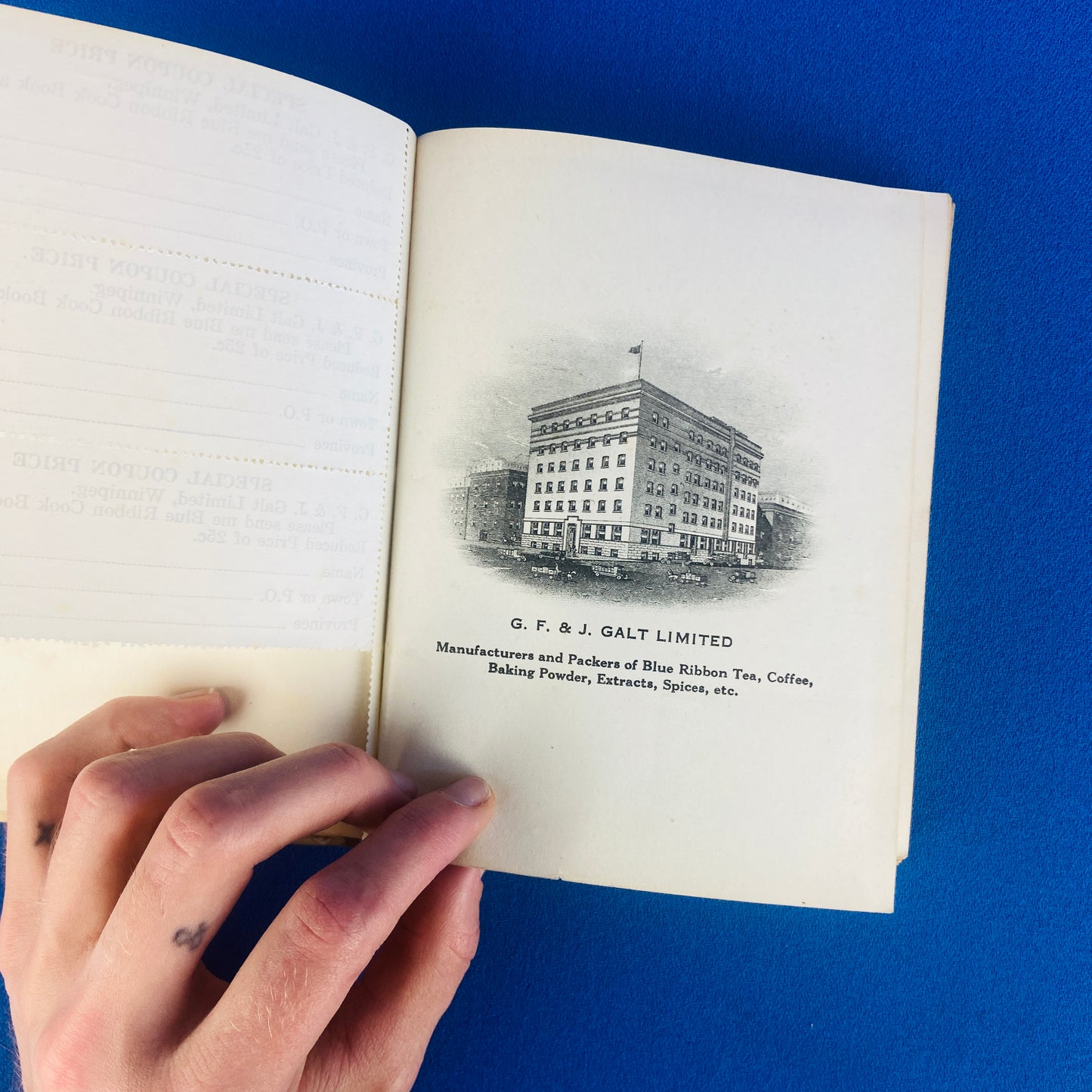 vintage blue ribbon cookbooks