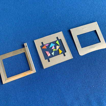 cenei glass slide mounts in original box