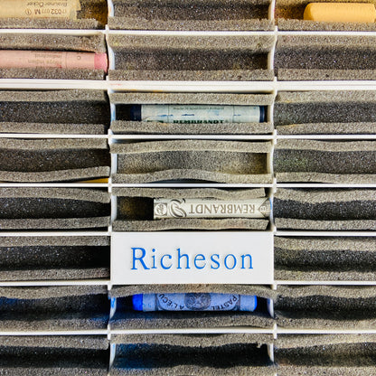 pastels and carrying case by richeson
