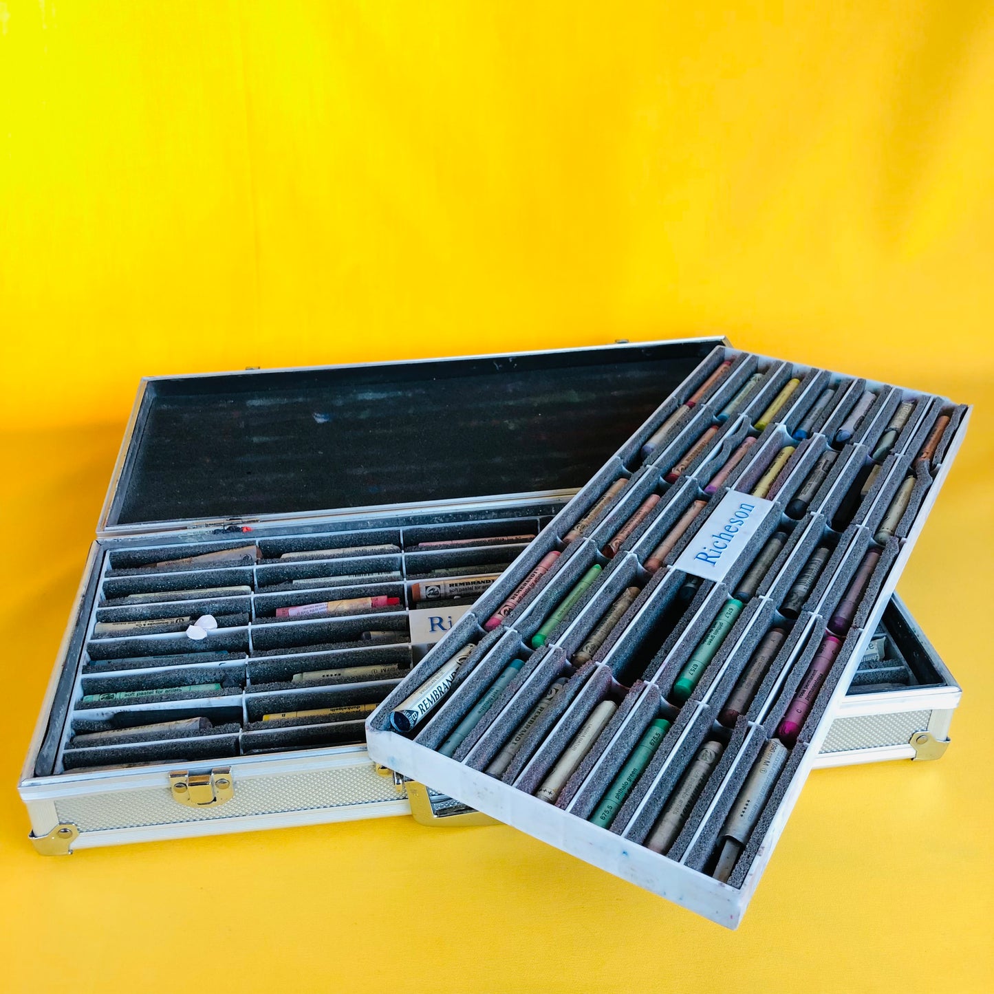 soft artist's pastels and case