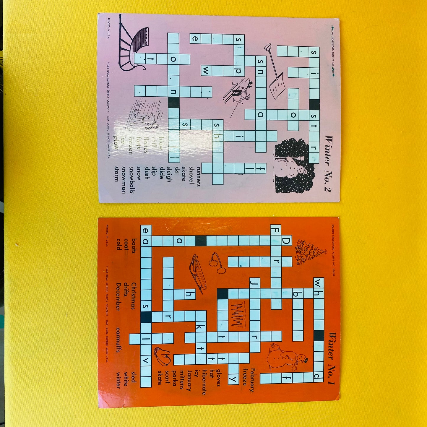 reusable season crossword puzzles