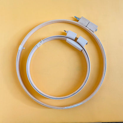wooden embroidery hoop