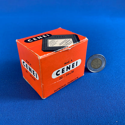 cenei glass slide mounts in original box